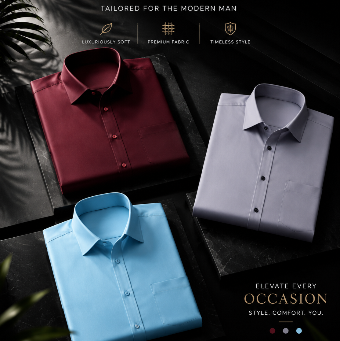 Pack of 3 Regular Shirts