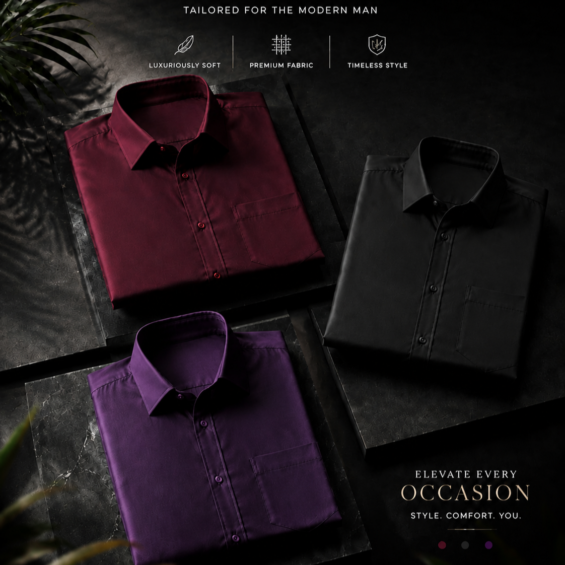 Pack of 3 Regular Shirts