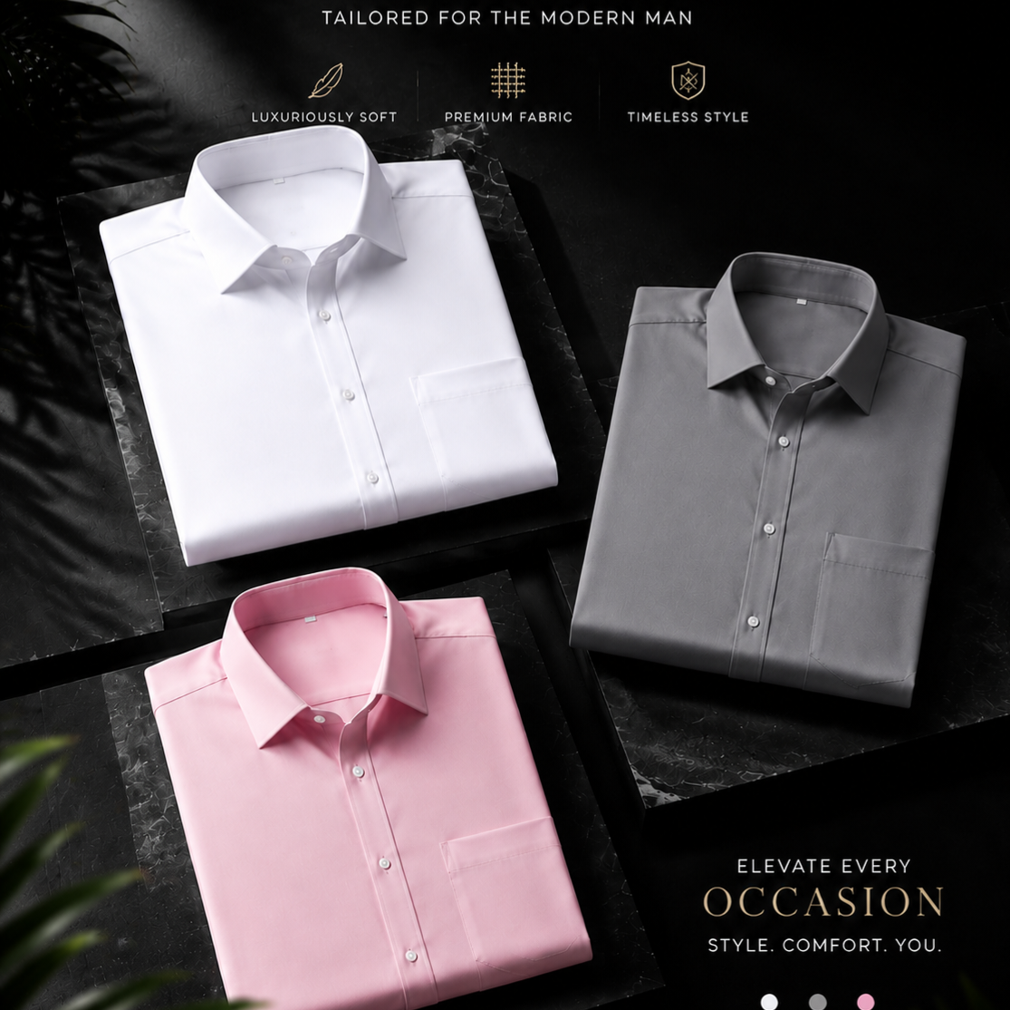 Pack of 3 Regular Shirts