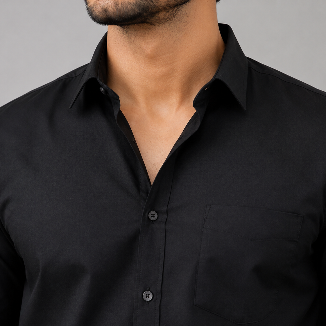 Men's Solid Regular Fit Casual Shirt