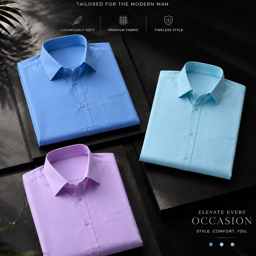 Pack of 3 Regular Shirts